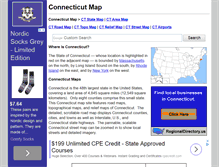 Tablet Screenshot of connecticut-map.org